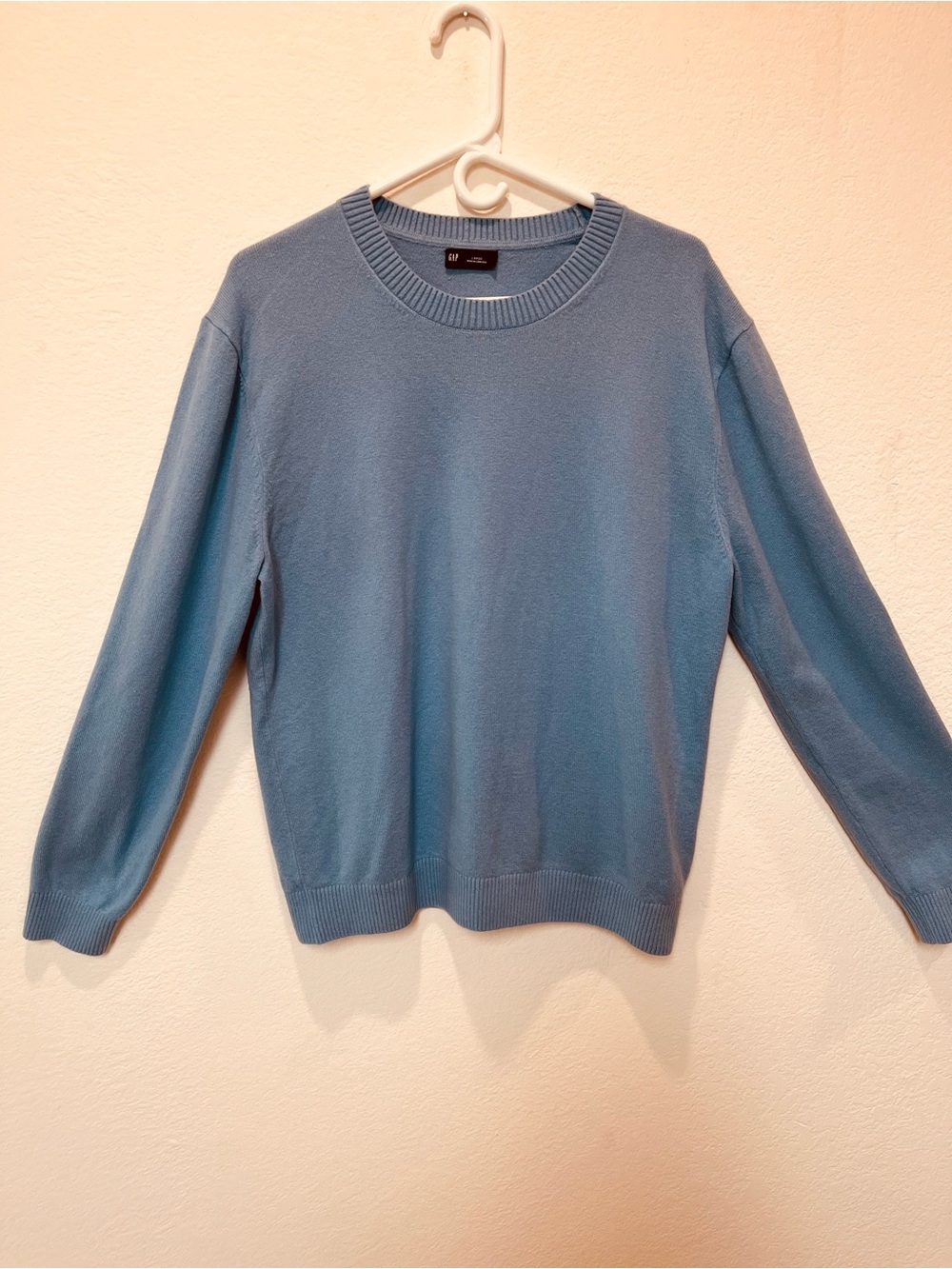 Classic Crewneck Sweater - Light Blue 100% cotton